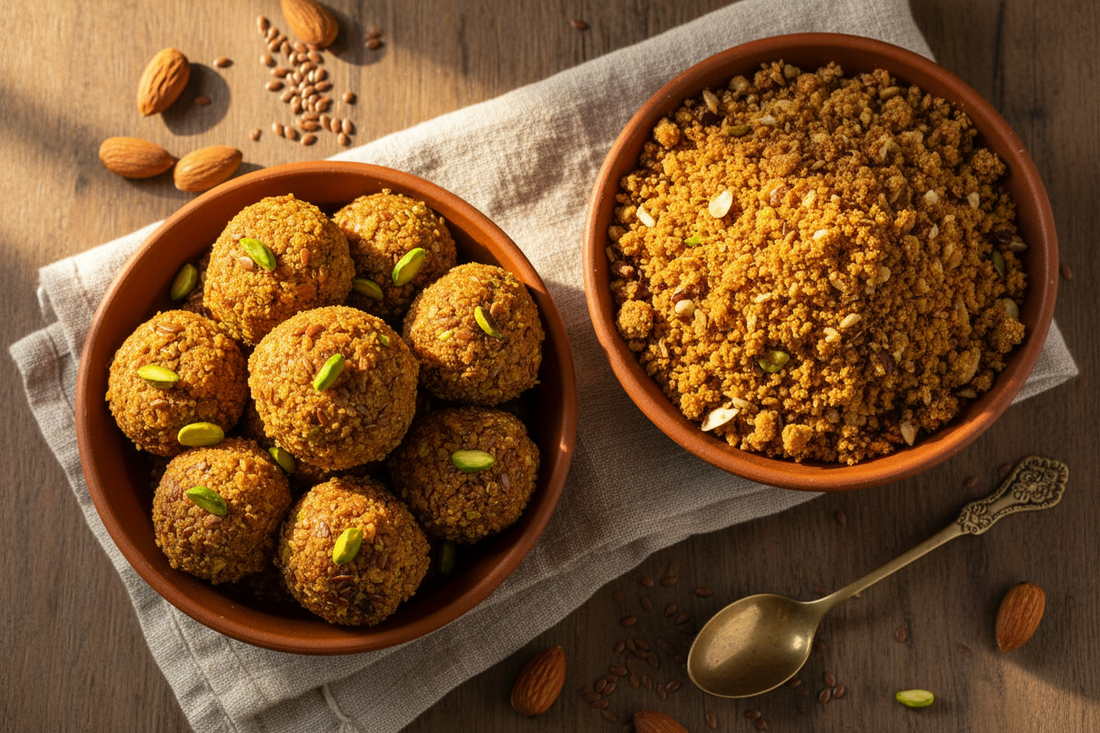 Alsi Pinni vs Atta Panjiri: Traditional Punjabi Winter Superfoods
